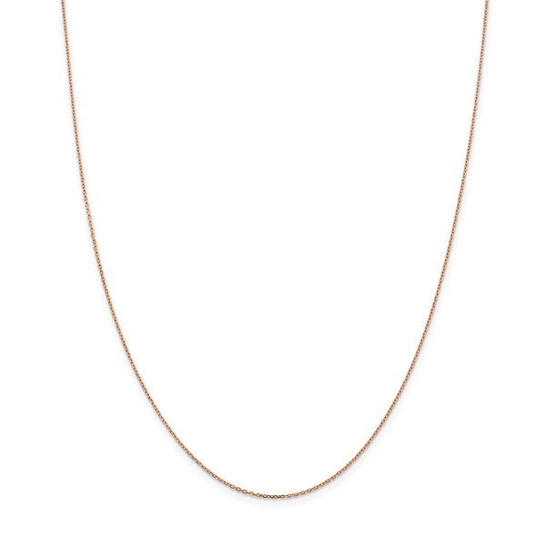 14k Rose Gold 1.0mm D/C Cable Chain-WBC-RSC20-20