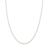 14k Rose Gold 1.0mm D/C Cable Chain-WBC-RSC20-22