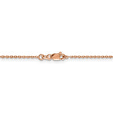 14k Rose Gold 1.4mm D/C Cable Chain-WBC-RSC21-18