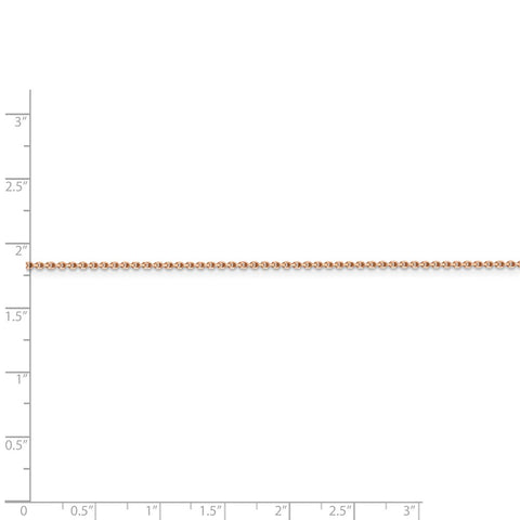 14k Rose Gold 1.4mm D/C Cable Chain-WBC-RSC21-18