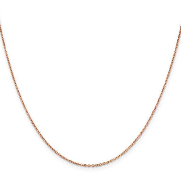 14k Rose Gold 1.4mm D/C Cable Chain-WBC-RSC21-20