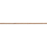 14k Rose Gold 1.4mm D/C Spiga Chain-WBC-RSC23-16