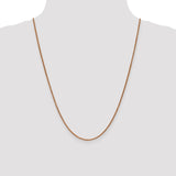 14k Rose Gold 1.4mm D/C Spiga Chain-WBC-RSC23-24