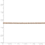 14K Rose Gold 1.7mm Ropa Chain-WBC-RSC28-16