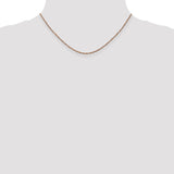 14K Rose Gold 1.7mm Ropa Chain-WBC-RSC28-16