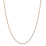 14k Rose Gold .9mm Box Chain-WBC-RSC2-24