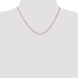 14k Rose Gold 1.0mm Box Chain-WBC-RSC3-18