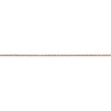 14k Rose Gold .8mm D/C Cable Chain-WBC-RSC32-20