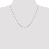 14k Rose Gold .8mm D/C Cable Chain-WBC-RSC32-20