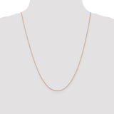 14k Rose Gold .8mm D/C Cable Chain-WBC-RSC32-24