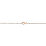 14k Rose Gold .8mm Baby Rope Chain-WBC-RSC35-24