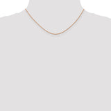 14k Rose Gold .8mm Baby Rope Chain-WBC-RSC35-16