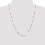 14k Rose Gold .8mm Baby Rope Chain-WBC-RSC35-24