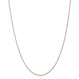 14k Rose Gold .8mm Baby Rope Chain-WBC-RSC35-24