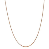 14k Rose Gold 1.3mm Box Chain-WBC-RSC36-20