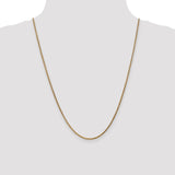 14k Rose Gold 1.8mm D/C Spiga Chain-WBC-RSC37-24