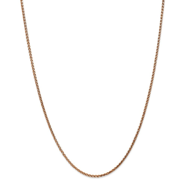 14k Rose Gold 1.8mm D/C Spiga Chain-WBC-RSC37-22