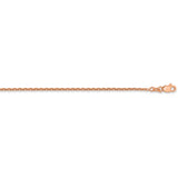 14k Rose Gold 1.65m D/C Cable Chain-WBC-RSC39-18