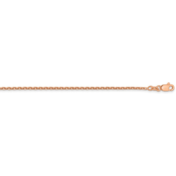 14k Rose Gold 1.65m D/C Cable Chain-WBC-RSC39-18