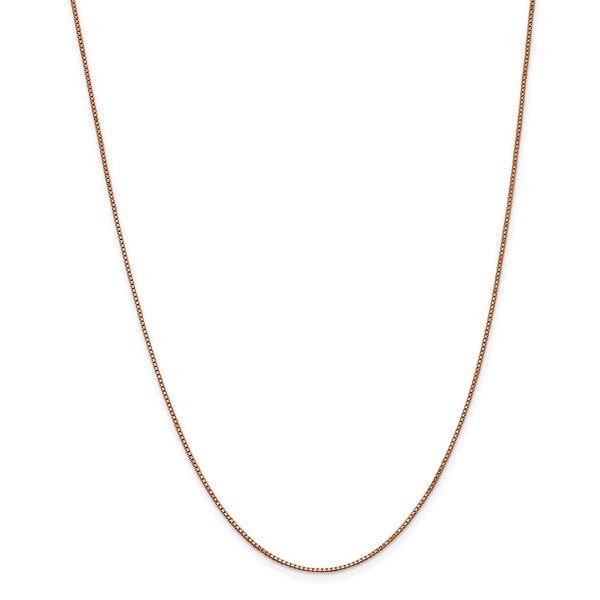 14k Rose Gold 1.0mm Box Chain-WBC-RSC3-22