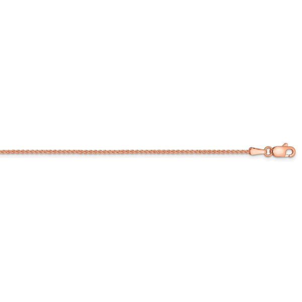 14k Rose Gold 1.25mm Solid Polished Spiga Chain-WBC-RSC41-20