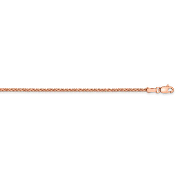 14k Rose Gold 1.65mm Solid Polished Spiga Chain-WBC-RSC42-24