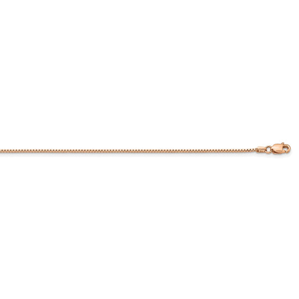 14k Rose Gold .95mm Box Chain-WBC-RSC44-30