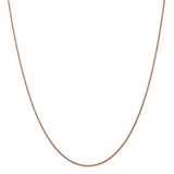 14k Rose Gold 1.00mm D/C Spiga Chain-WBC-RSC4-24