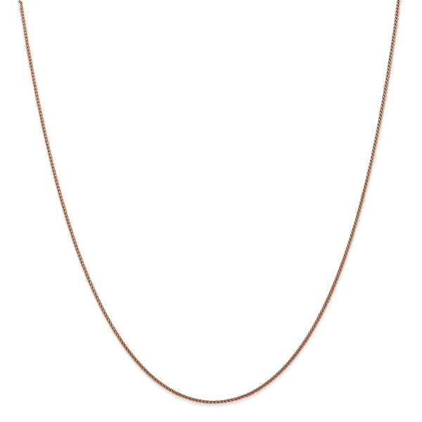 14k Rose Gold 1.00mm D/C Spiga Chain-WBC-RSC4-24