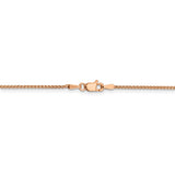 14k Rose Gold 1.2mm D/C Spiga Chain-WBC-RSC5-18