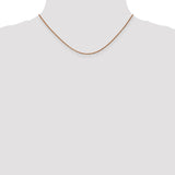 14k Rose Gold 1.2mm D/C Spiga Chain-WBC-RSC5-16