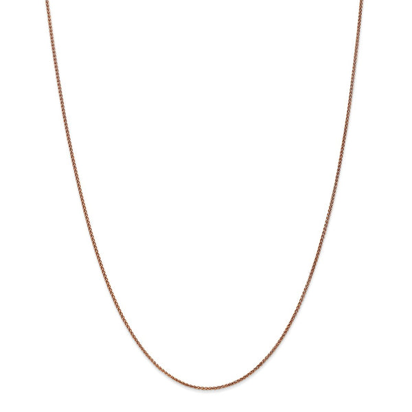 14k Rose Gold 1.2mm D/C Spiga Chain-WBC-RSC5-24