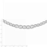 14K White Gold Diamond Cut Necklace-WBC-SF2169-17