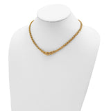 14k Polished Fancy Link 17.5in Necklace-WBC-SF2476-17.5