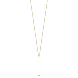 14k Polished 2mm Beaded Rosary Necklace-WBC-SF2515-19.5