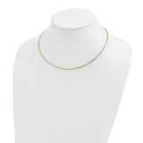 14k Two-Tone 2mm w/ 2in ext. Reversible Omega Necklace-WBC-SF2555-16