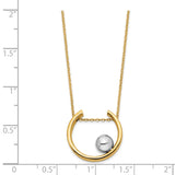 14K Two-tone Necklace-WBC-SF2660-17