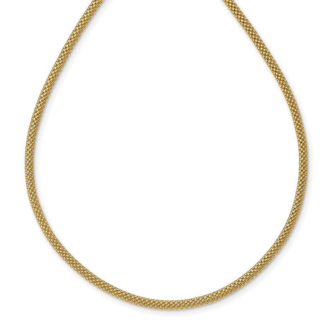 14K Mesh Link Necklace-WBC-SF2728-17.5