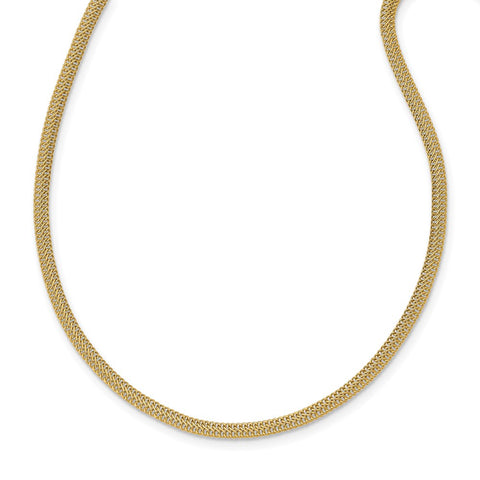 14K Fancy Link Necklace-WBC-SF2735-18.25