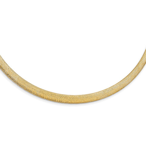 14K Stretch Mesh w/1.5in ext. Necklace-WBC-SF2745-17