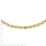 14K Yellow Polished Fancy Link Necklace-WBC-SF2799-18