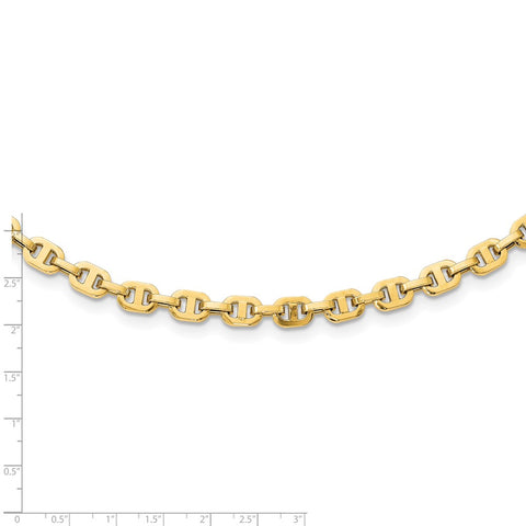 14K Yellow Polished Fancy Link Necklace-WBC-SF2799-18