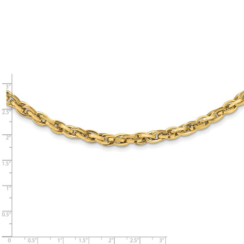 14k Polished Fancy Link 18in Necklace-WBC-SF2802-18