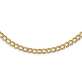 14K Polished Link Necklace-WBC-SF2805-18