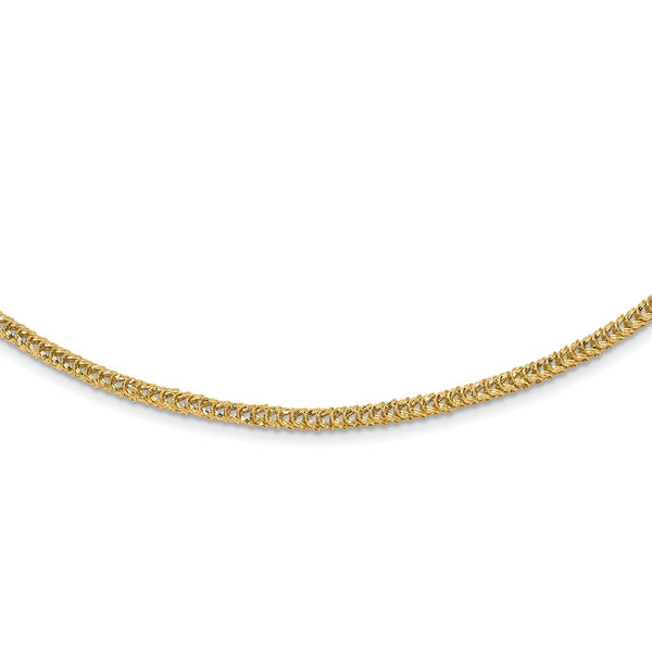14K Polished D/C Fancy Link Necklace-WBC-SF2809-18