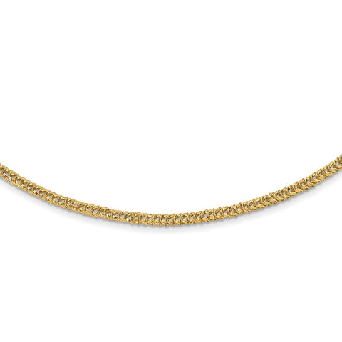 14K Polished D/C Fancy Link Necklace-WBC-SF2809-18