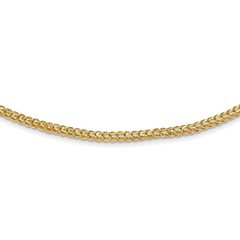 14K Polished Fancy Link Necklace-WBC-SF2810-18