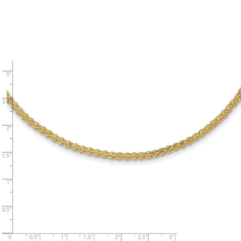 14K Polished Fancy Link Necklace-WBC-SF2811-18.25