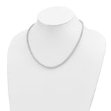 14K White Gold Polished Fancy Link Necklace-WBC-SF2812W-18.25