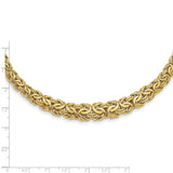 14k Graduated Byzantine Necklace-WBC-SF2813-17.25